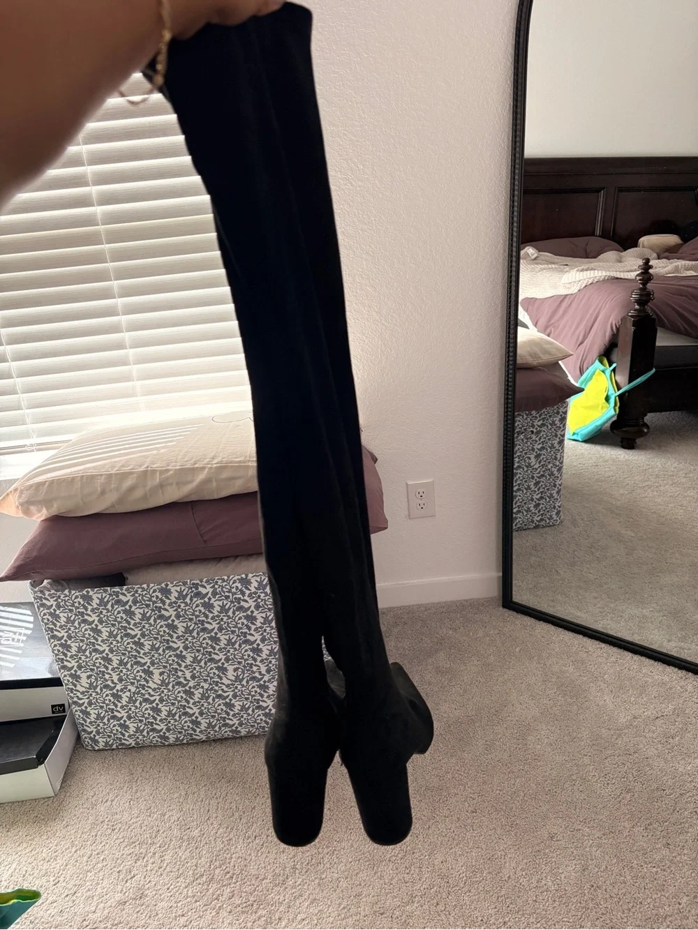 Women’s Over-the-Knee Black Suede Boots